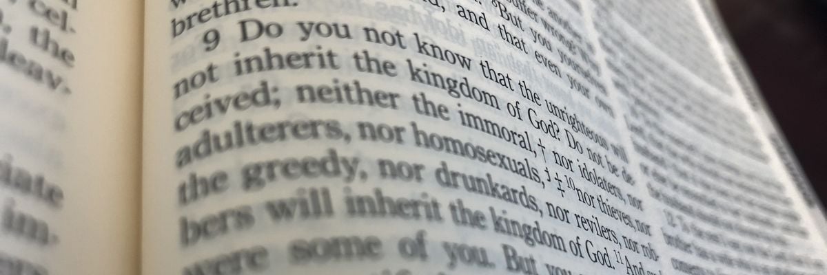 bible verse about gay