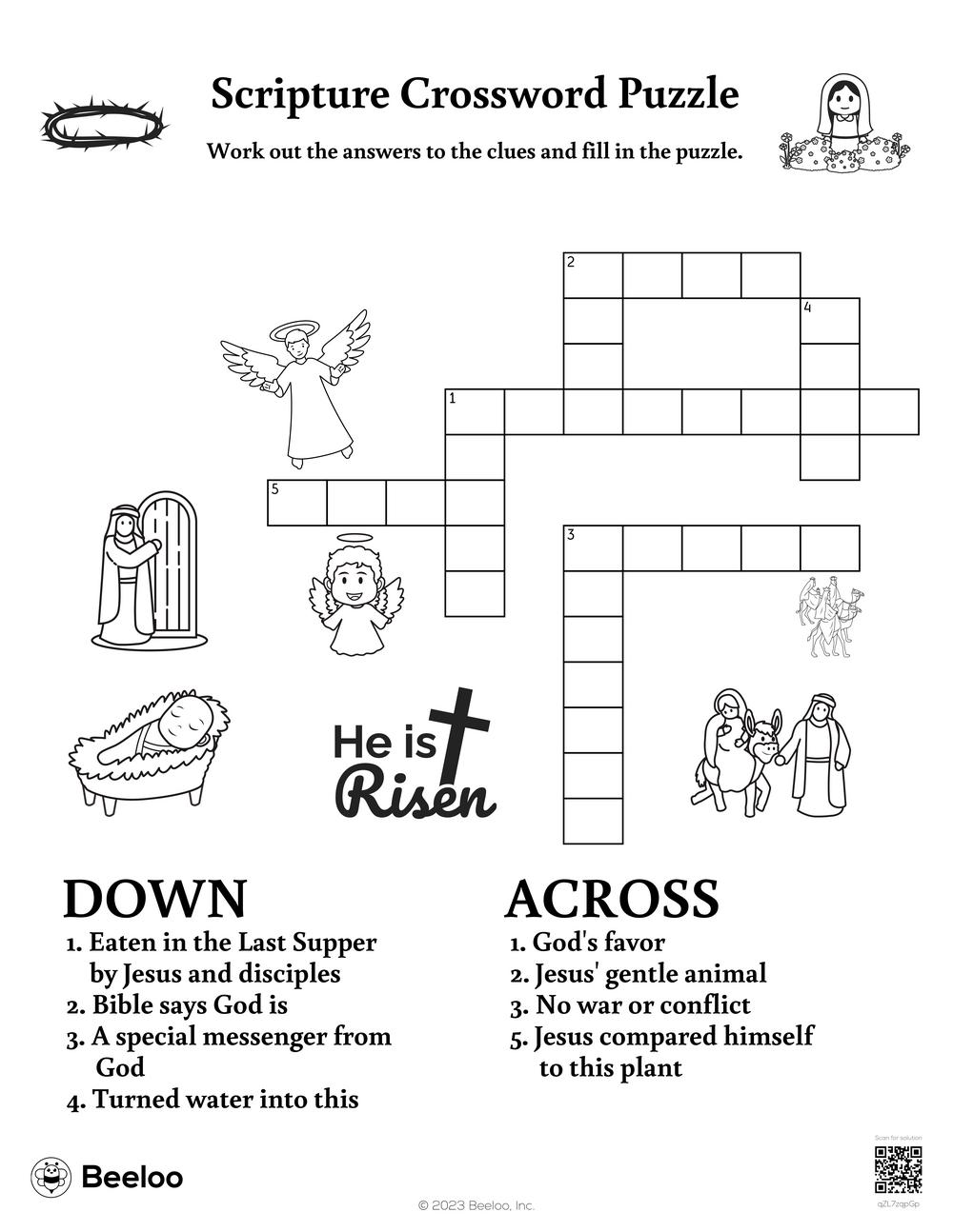 biblical allegory crossword clue