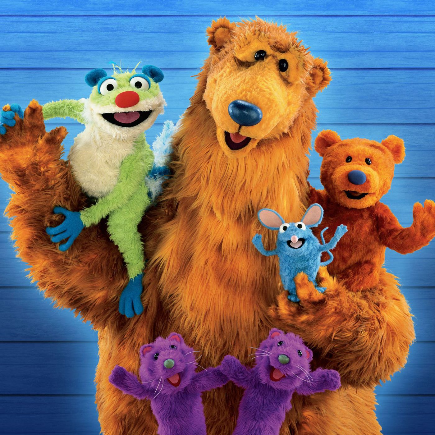 big blue bear in the big blue house