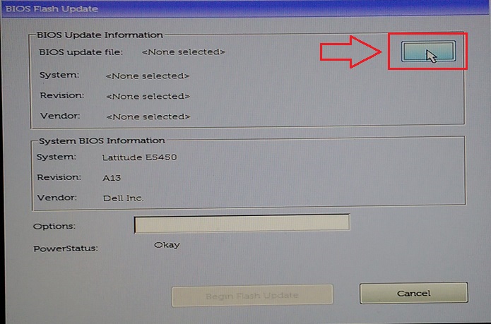 bios flash update dell