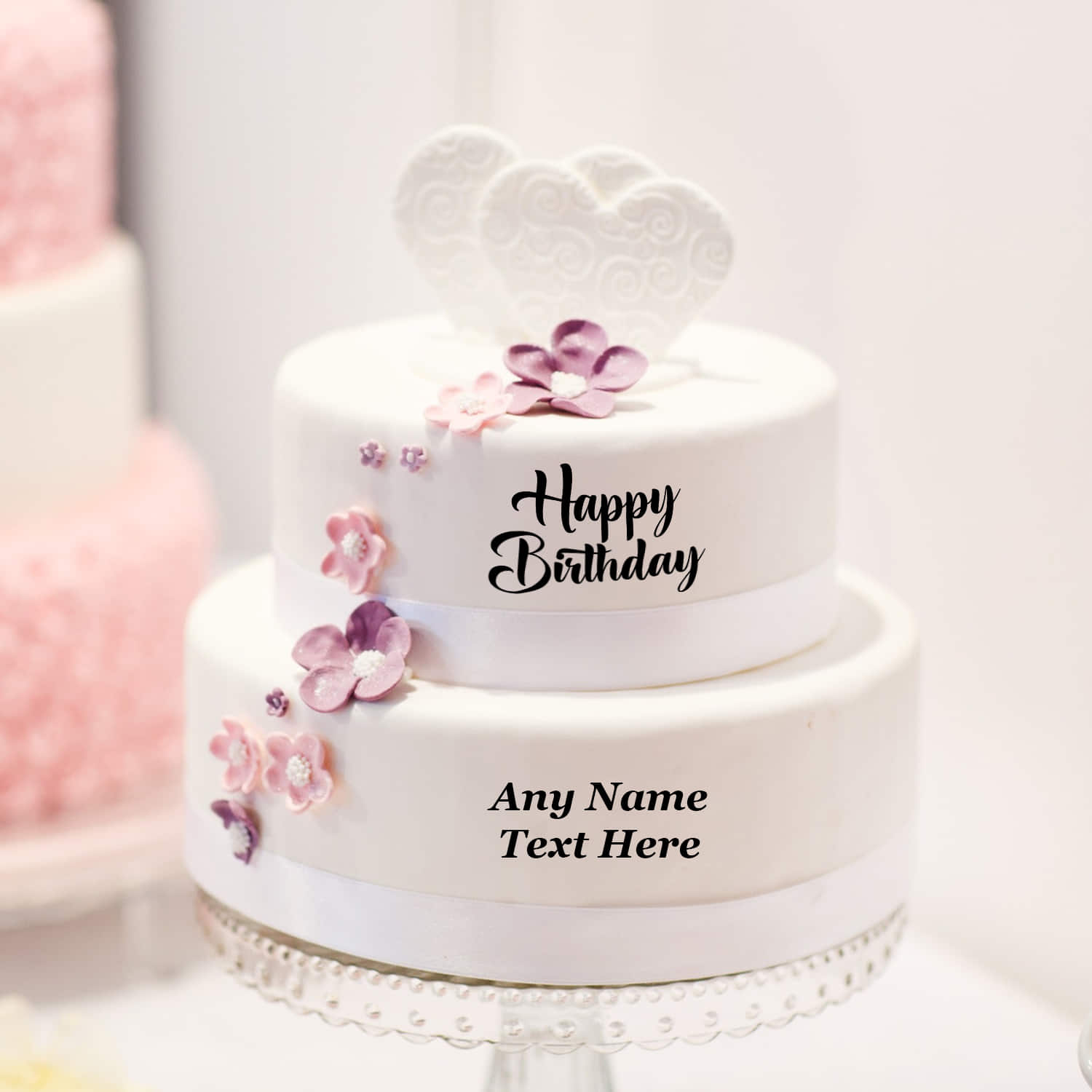 birthday cake name with photo