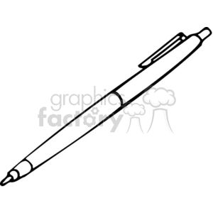 black and white pen clipart