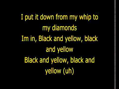 black and yellow song lyrics