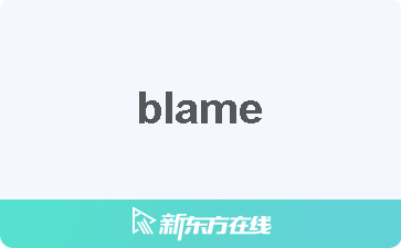 blame 意思