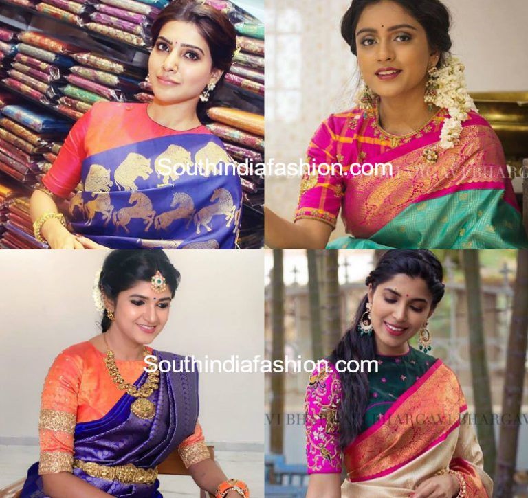 blouse model for silk saree