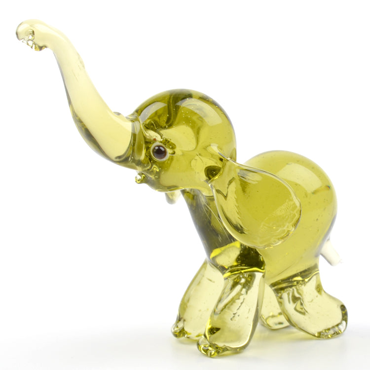 blown glass elephant