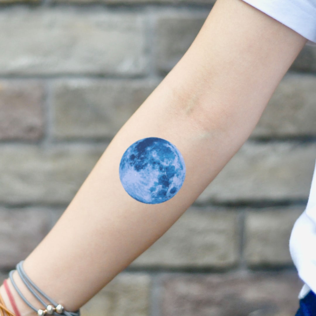 blue moon tattoo