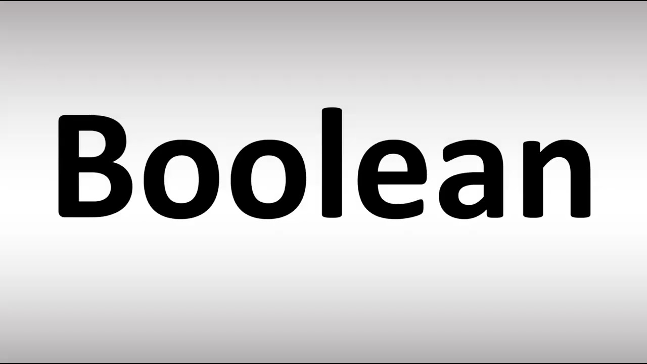 boolean pronunciation