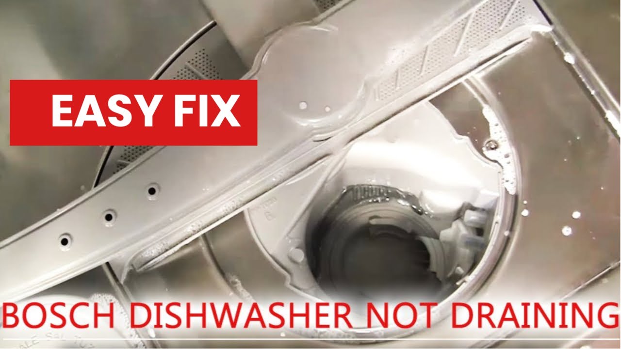 bosch dishwasher does not drain