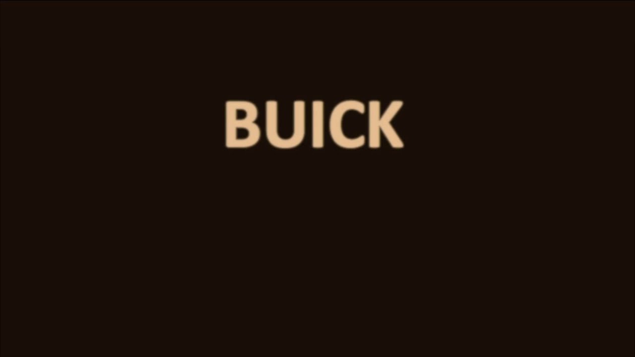 buick pronounce