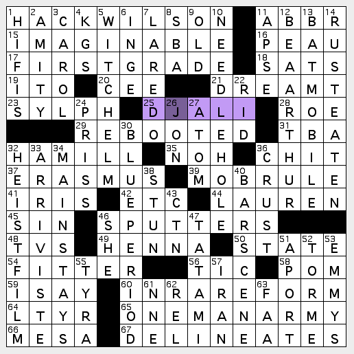 bus stop playwright crossword clue