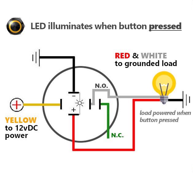 button switch wiring diagram