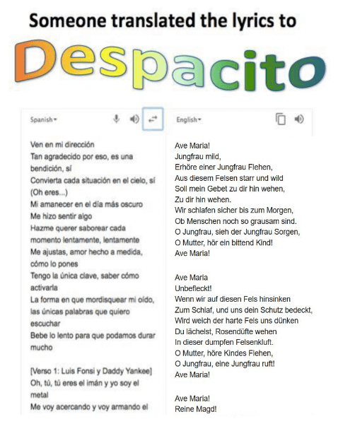 english lyrics of despacito