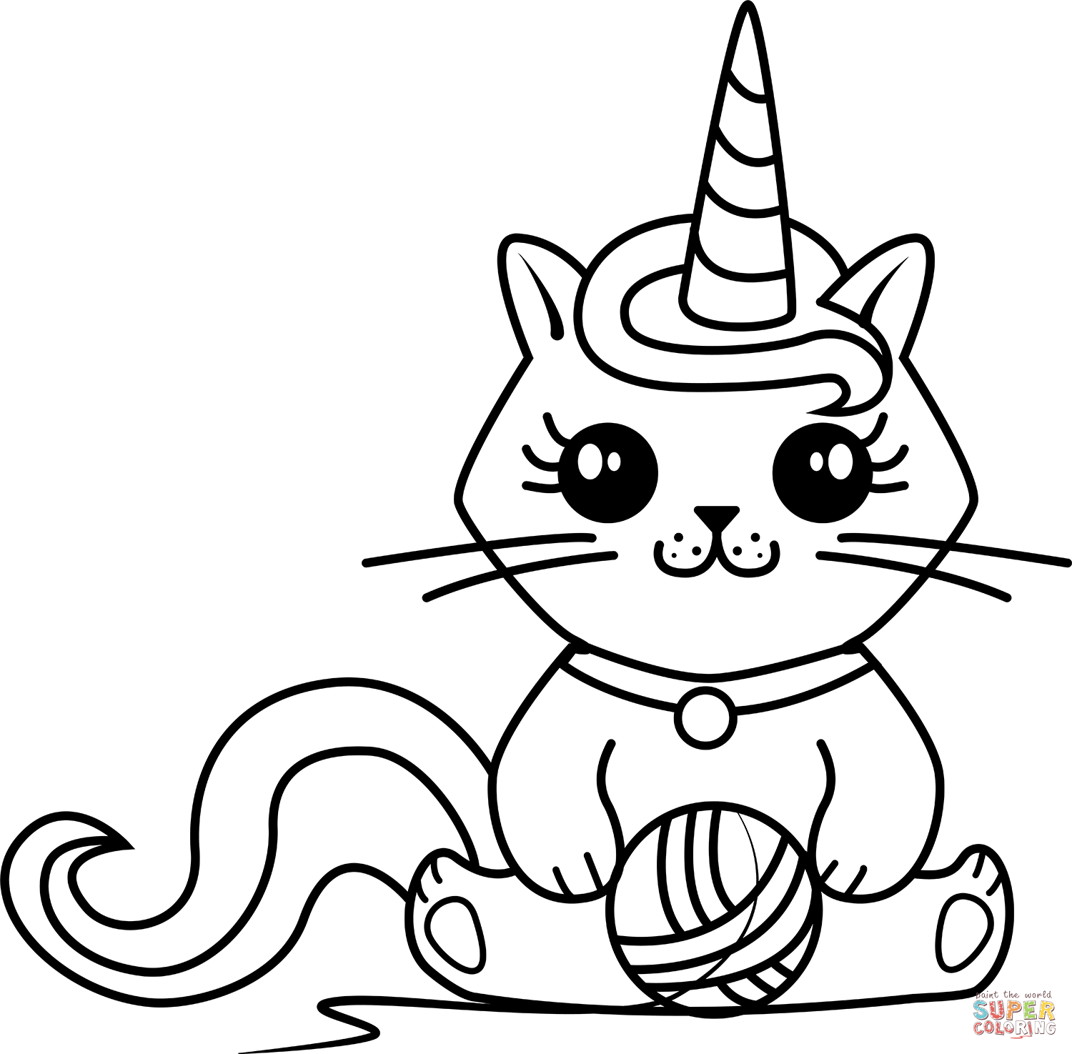 kitty colouring pages