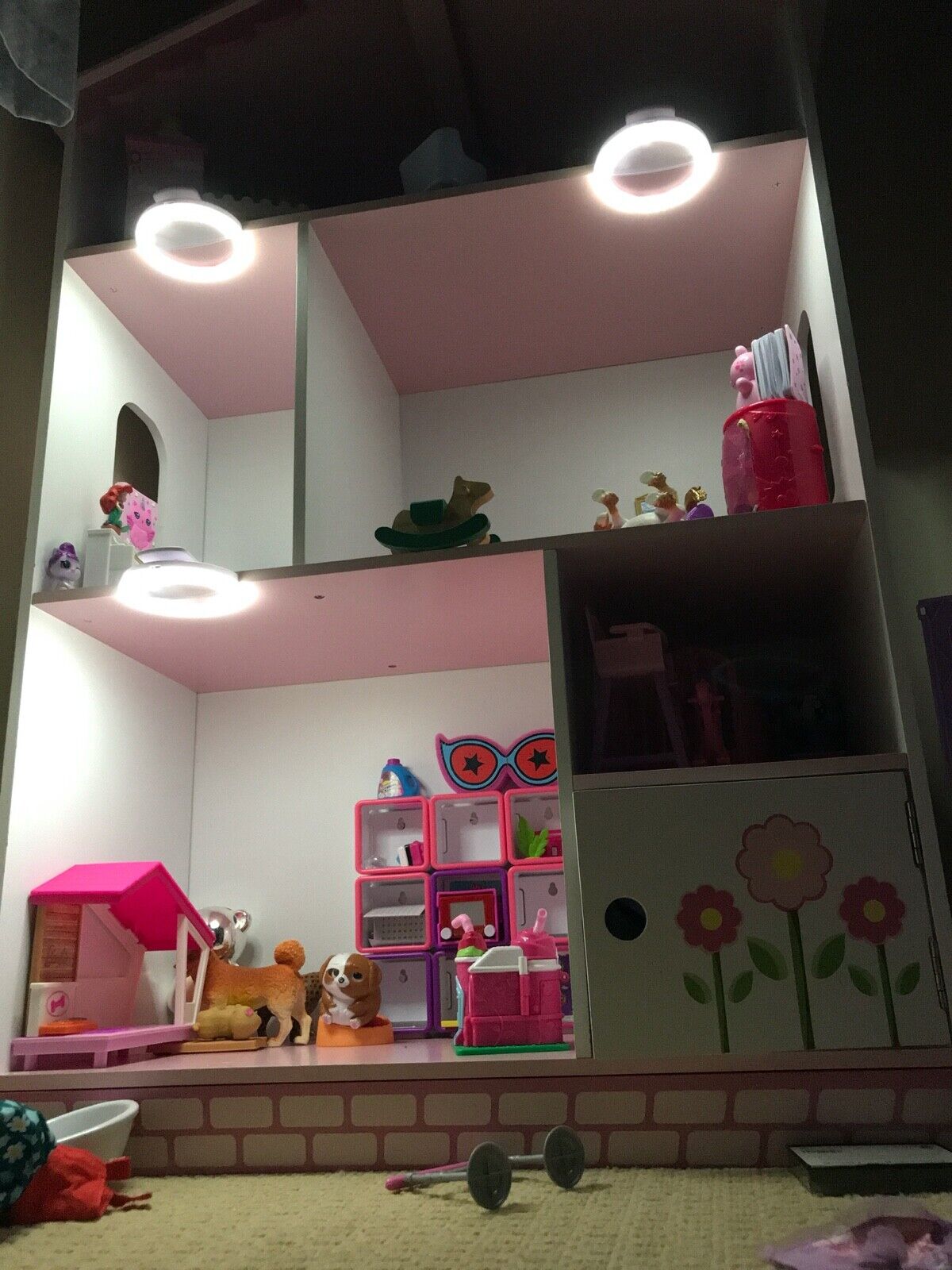 dolls house with lights