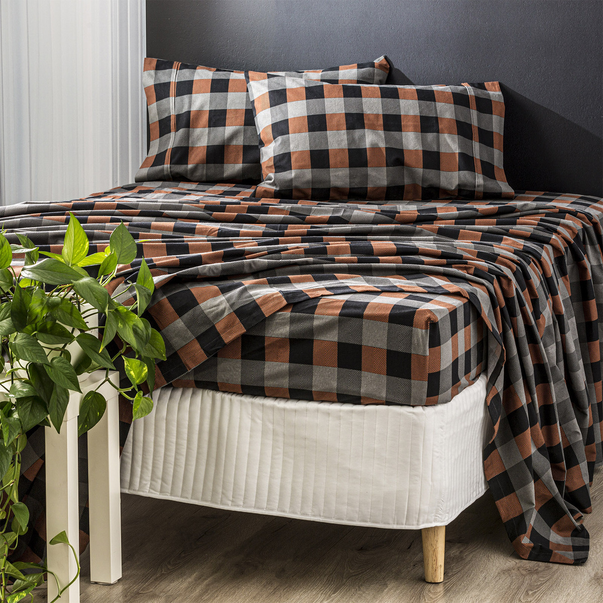 king flannelette sheet set