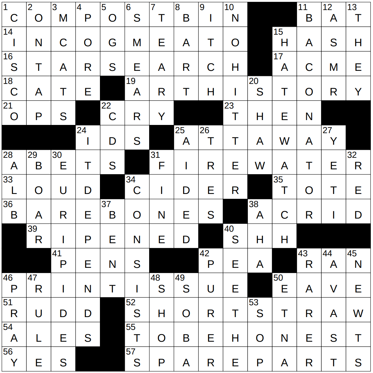 strong cider crossword clue