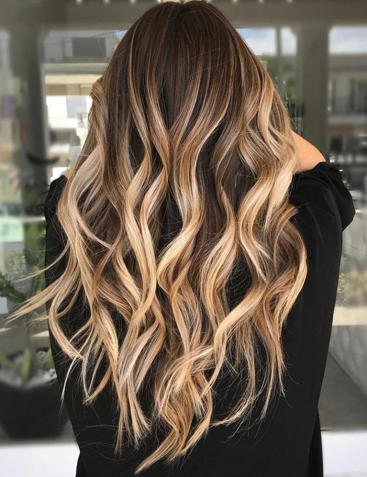 balayage brown and blonde hair