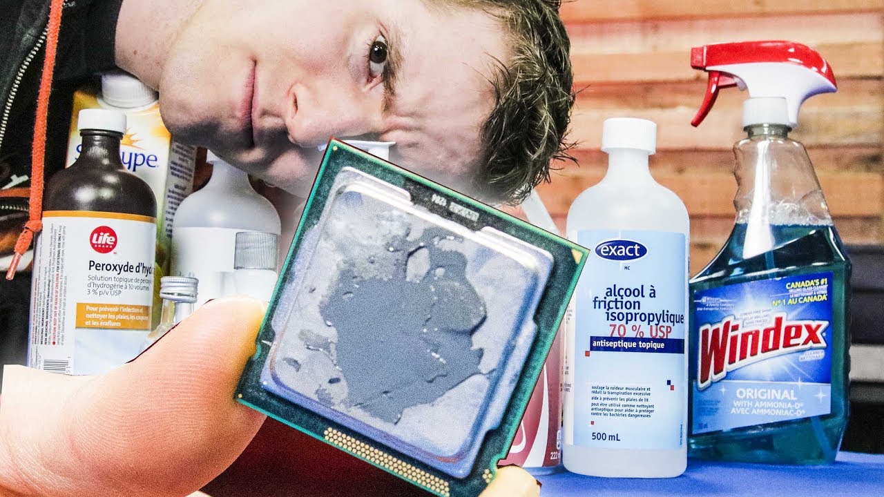 how to clean thermal paste off cpu