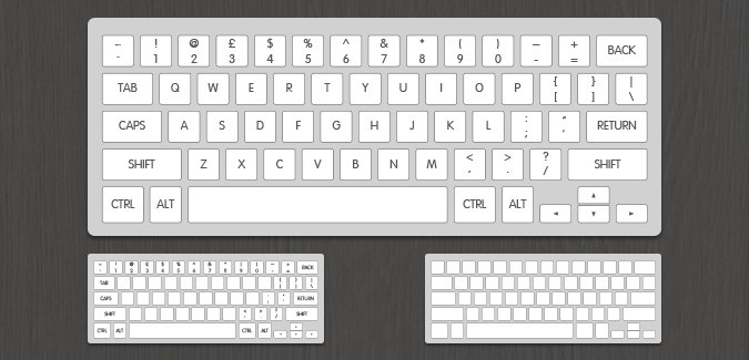 full size printable keyboard template