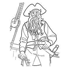 pirates of the caribbean coloring pages