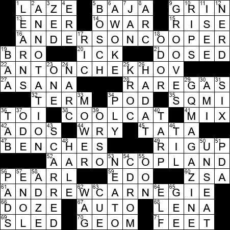 philanthropist crossword clue