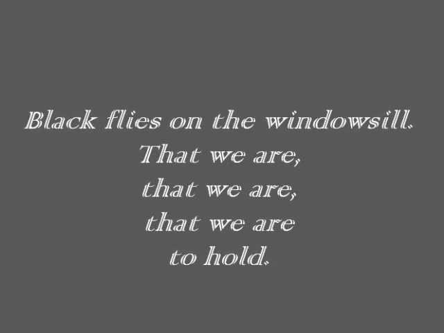 ben howard black flies chords