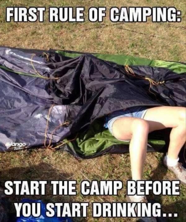 funny camping memes