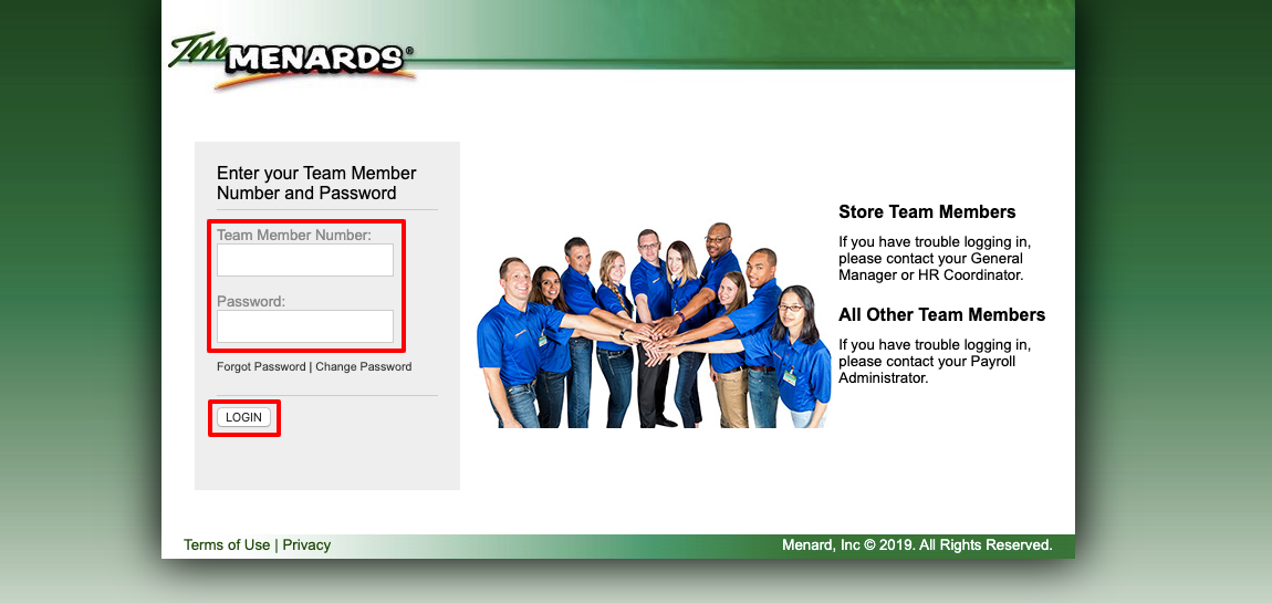 tm menards employee login