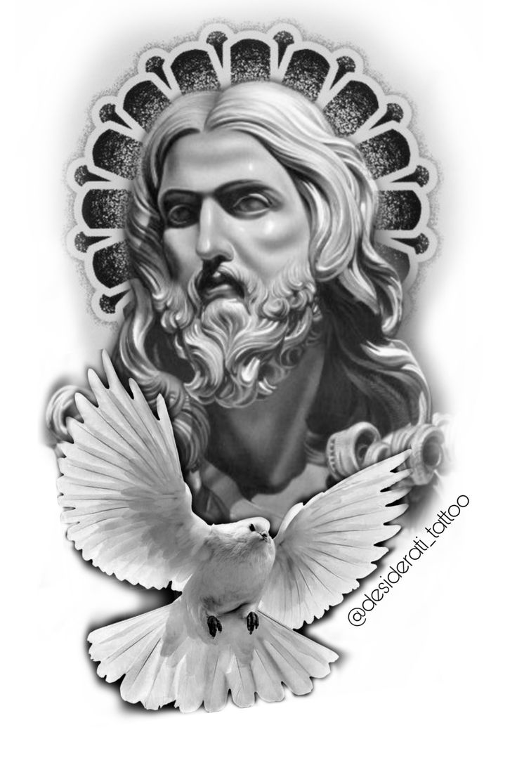 drawing jesus tattoo design