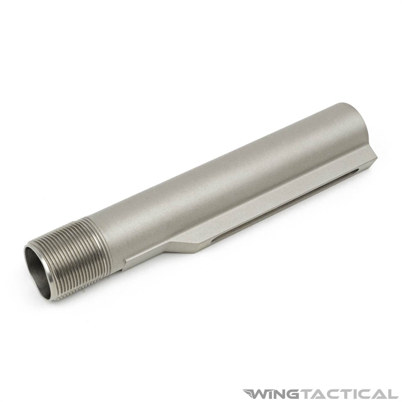 raw aluminum buffer tube