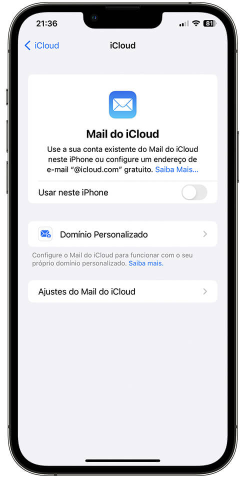 mail con icloud