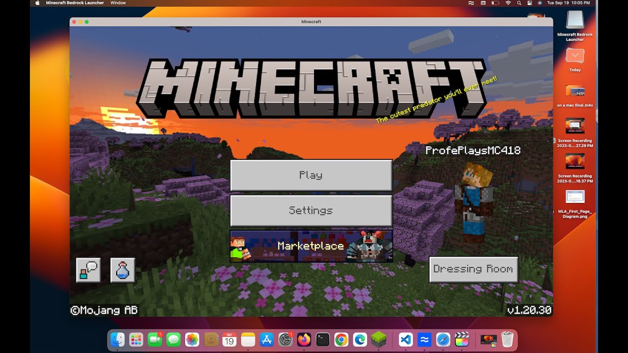 bedrock minecraft on mac