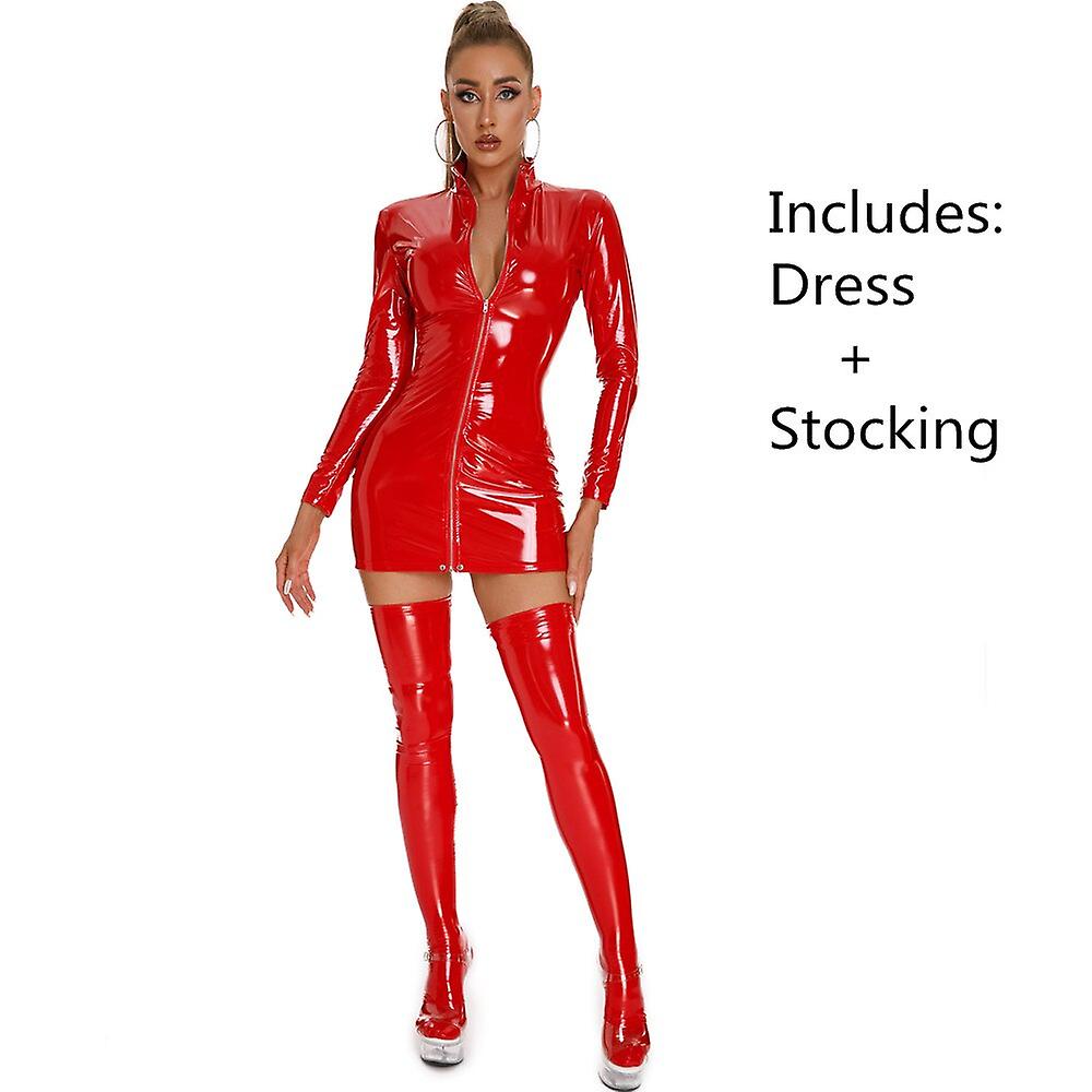 womens pvc outfits