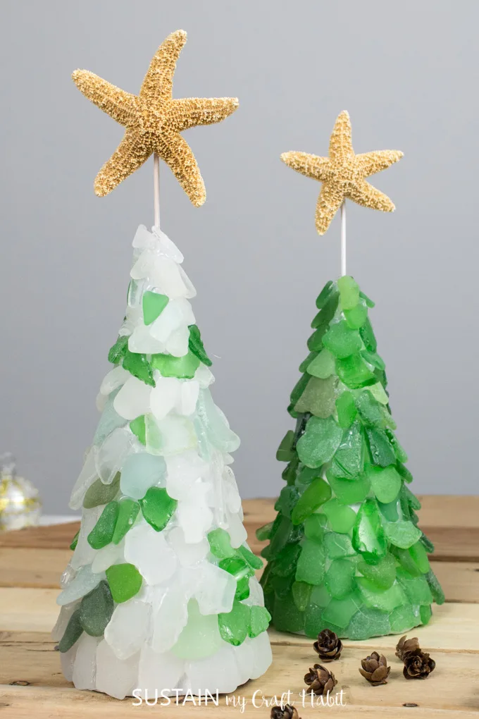 seaglass tree diy