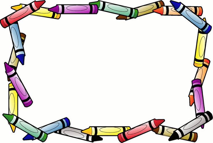 crayon clipart border