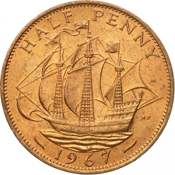 1967 half penny