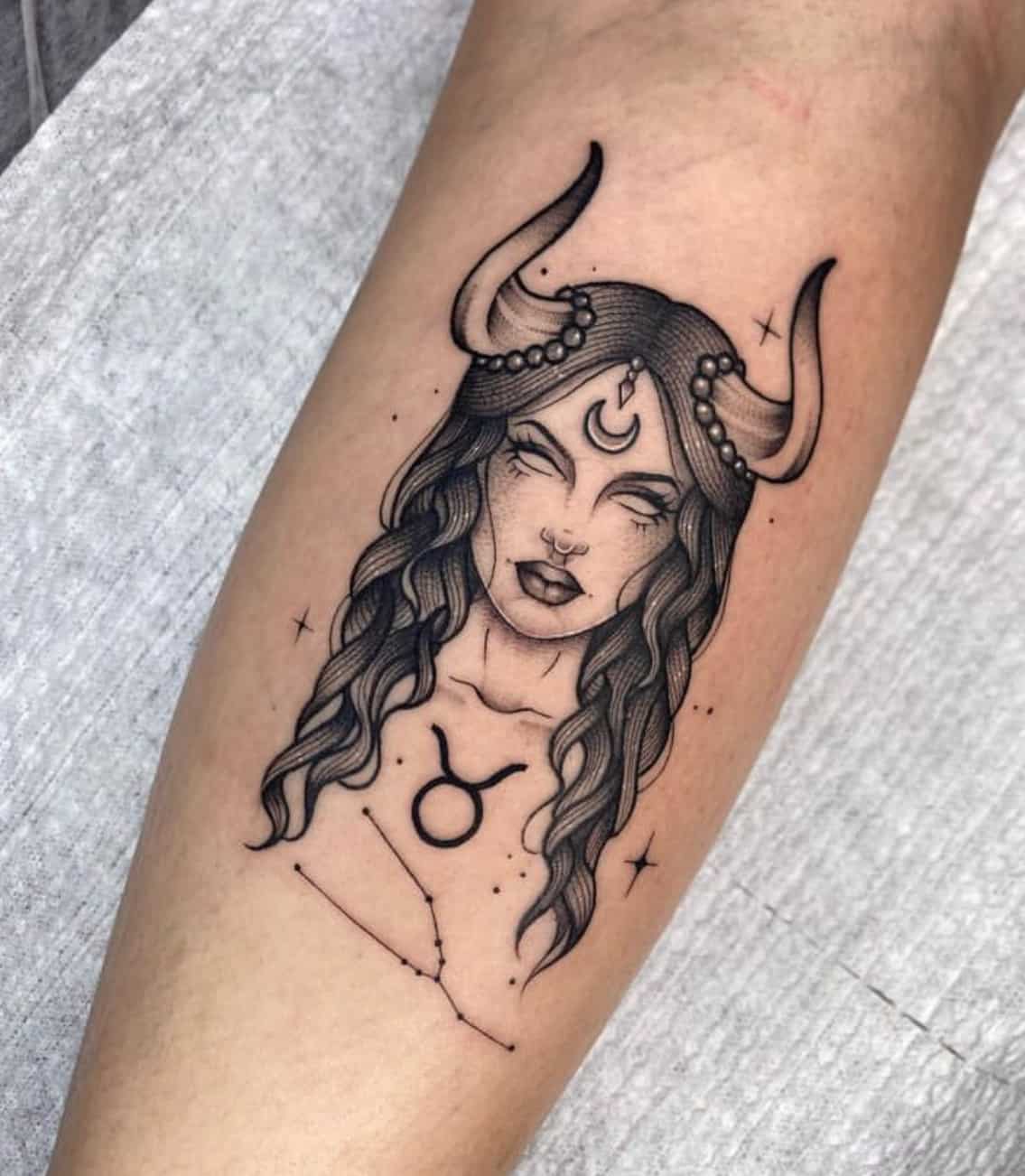 feminine taurus tattoo