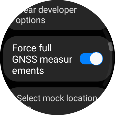 force full gnss measurements