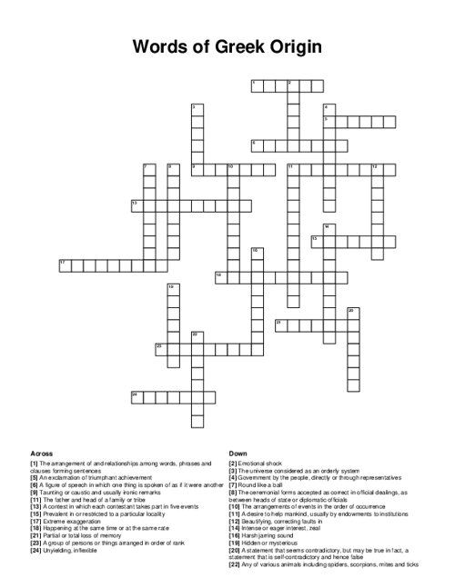 origin crossword puzzle clue