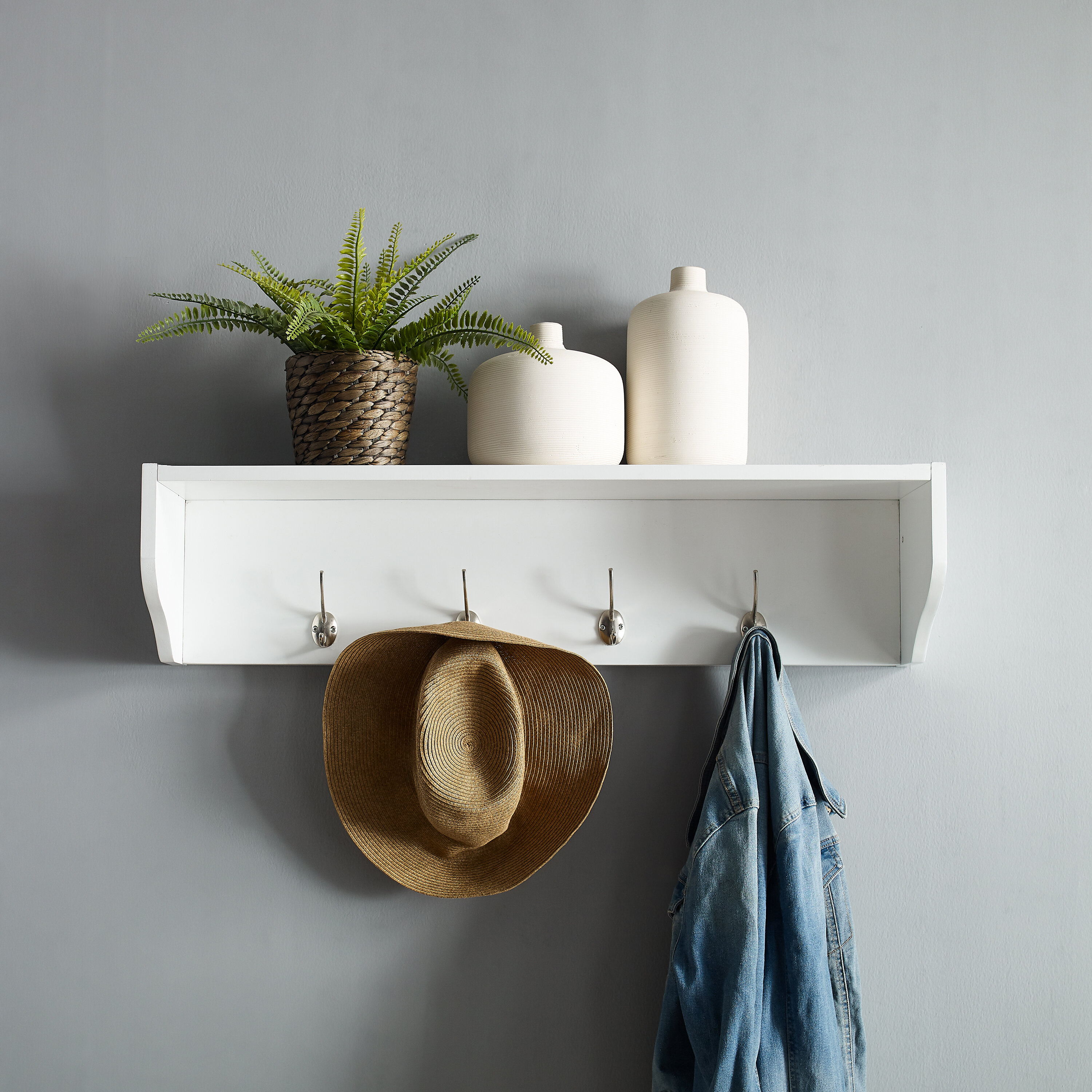 floating entryway shelf