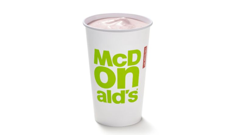 calories mcdonalds strawberry milkshake