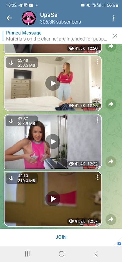 canales porno telegram