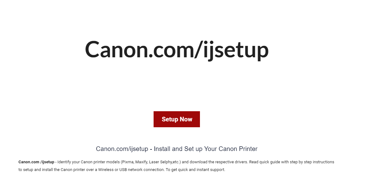 canon com ijsetup