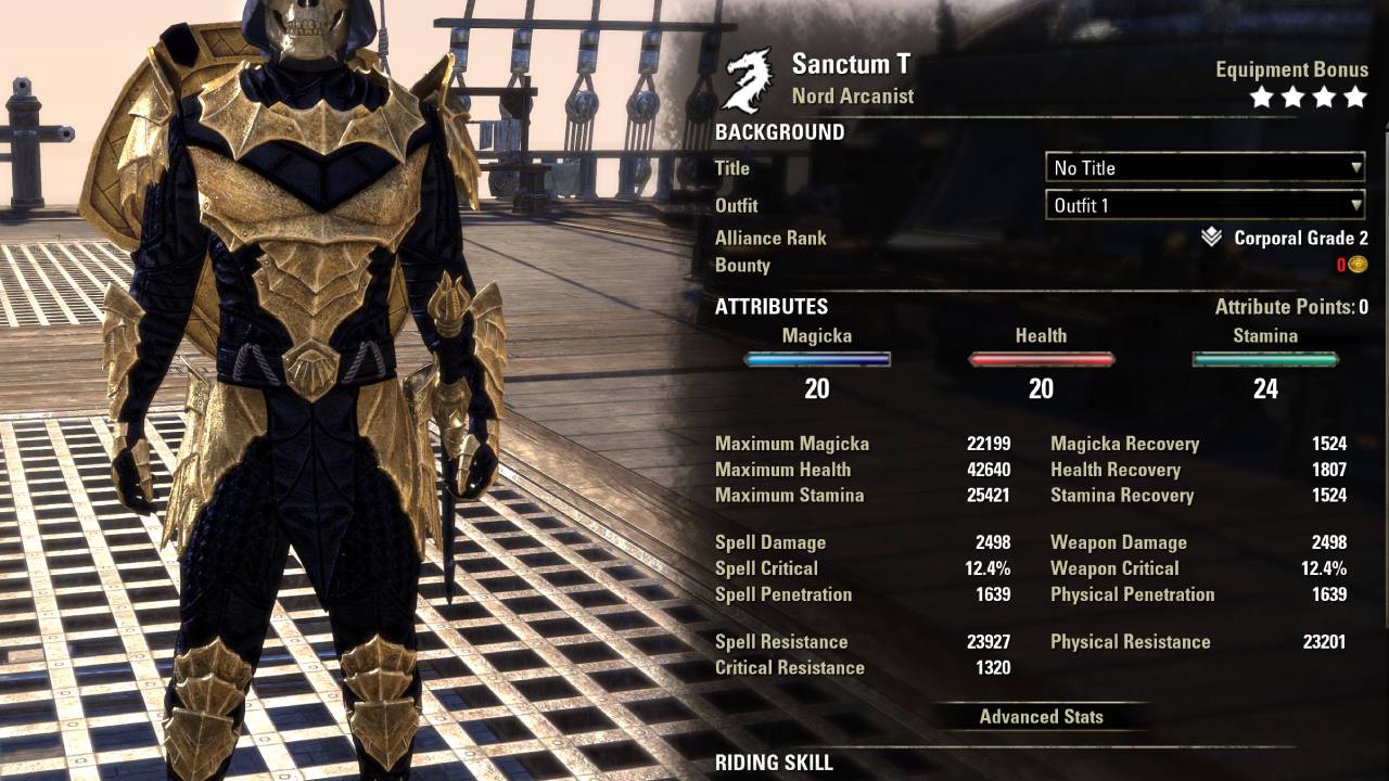 eso arcanist tank build