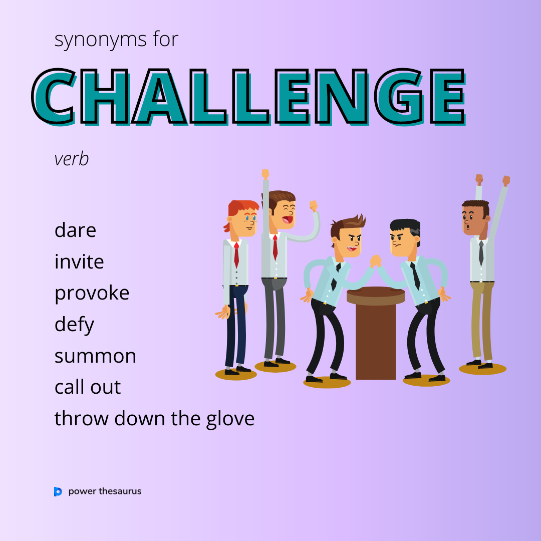 synonyms for the word challenge