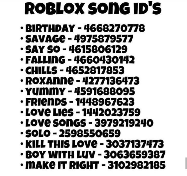 id music roblox