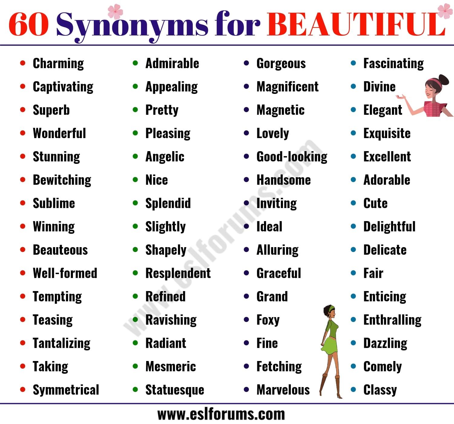 synonym beautiful