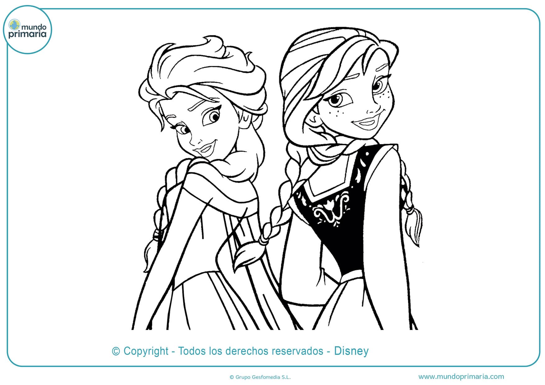 imagenes para imprimir y colorear de frozen