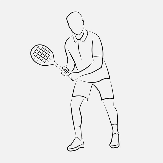 dessin tennis